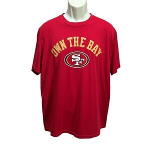 Nike Dri-Fit San Francisco 49ers Short Sleeve‎ Athletic Shirt Size Large Logo
